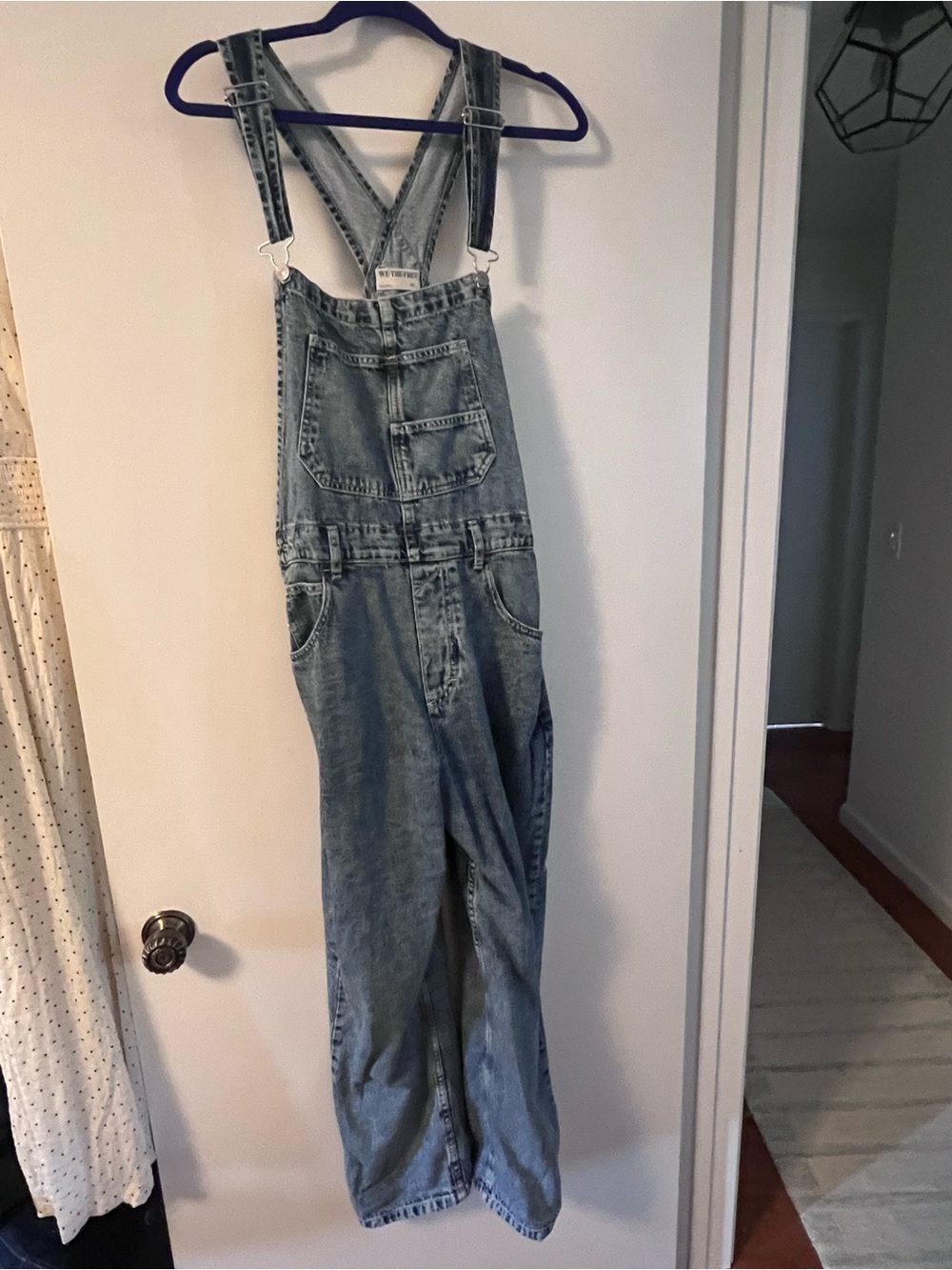 We The Free (Free People) Ziggy Blue Denim Overalls